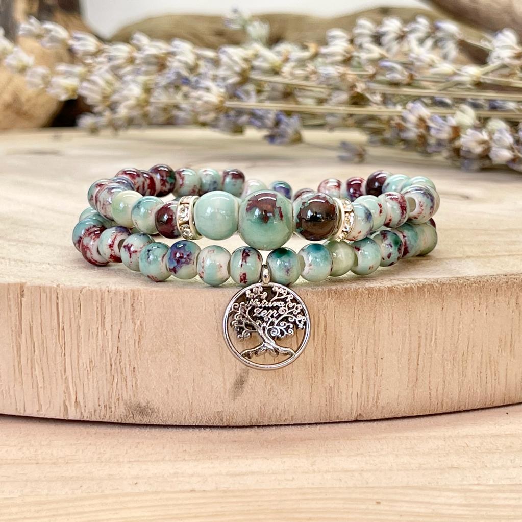 Bracelet perles de fleurs – Natura-Zen