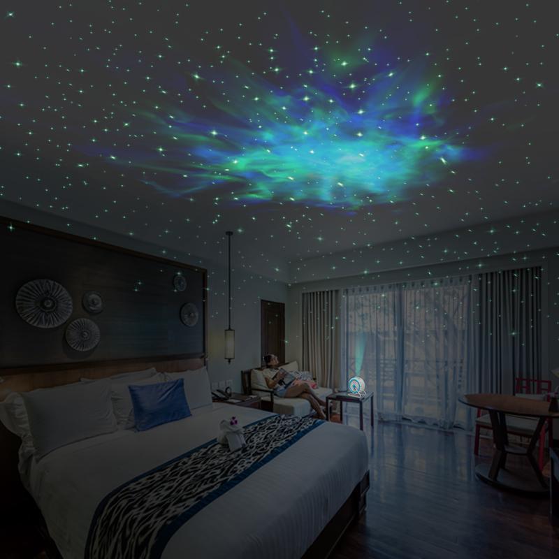 Veilleuses LED étoiles 25 en 1, budgétaire de galAct, rotatif, planétarium,  ciel étoilé, lampe, chambre d