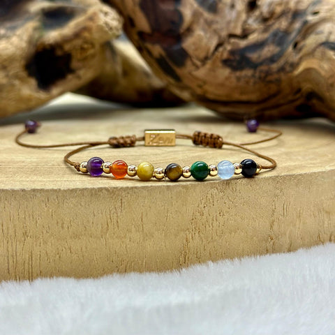 Bracelet 7 chakra en pierres