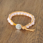 Bracelet de confiance en quartz rose