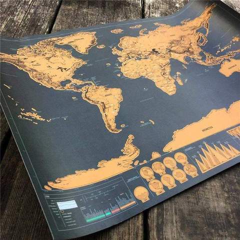 Carte Planisphère à gratter, Vaste Choix